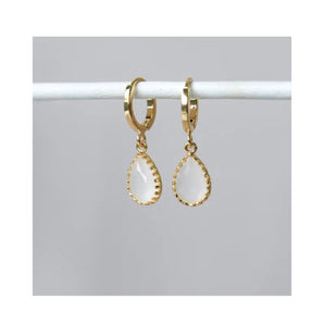 Boucles d'oreilles Dipo crème - Bébé LoupHorace