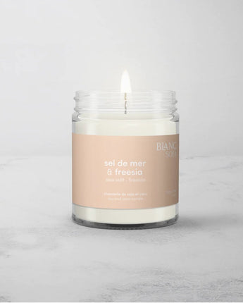 Bougie Sel de mer et Freesia 210g - Bébé LoupBlanc soja