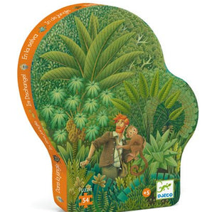 Casse-tête silhouette Dans la jungle 54 pcs - Bébé LoupDjeco