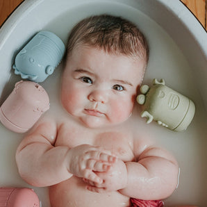 Copains de la mer Jouets de bain en silicone - Bébé LoupBébé Loup