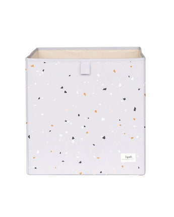 Cube de rangement terrazzo gris clair - Bébé Loup3 Sprouts