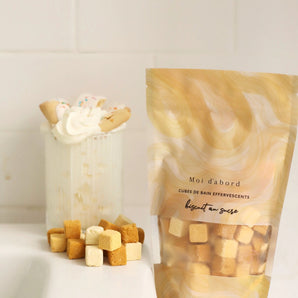 Cubes effervescents biscuits au sucre - Bébé LoupMoi d'abord