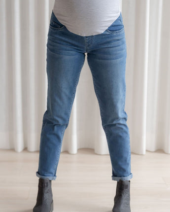 Jeans coupe droite bleu - Bébé LoupRose maternité