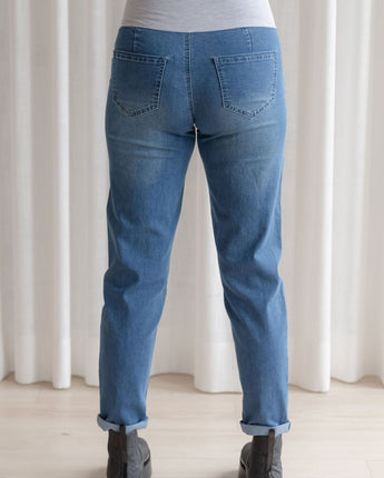 Jeans coupe droite bleu - Bébé LoupRose maternité