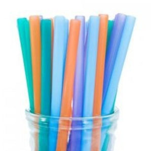 Paille silicone vrac/unitaire couleur variée - Bébé LoupColibri