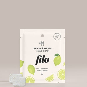 Pastilles pour savon à main moussant Mojito éclaté (Lime et coriandre) - Bébé LoupFilo