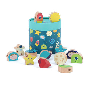 Perles à enfiler - Dans l'espace - Bébé LoupVilac