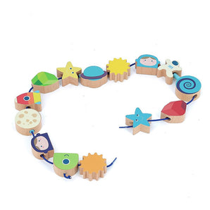 Perles à enfiler - Dans l'espace - Bébé LoupVilac