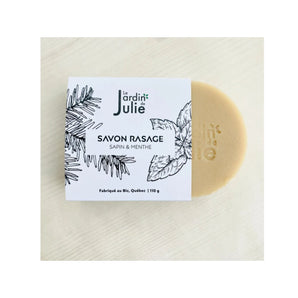 Savon de rasage sapoin et menthe - Bébé LoupJardin de Julie