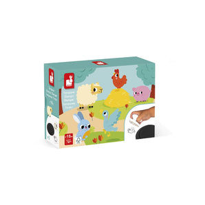 Stampinoo Ferme 5 tampons - Bébé LoupJanod