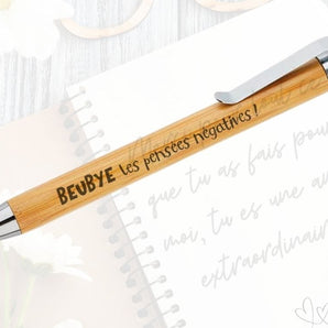 Stylo Beubye pensées négatives - Bébé LoupBe Love