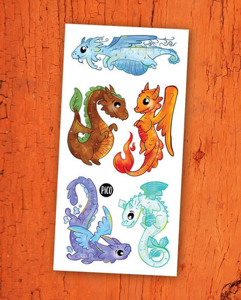 Tatouage dragons - Bébé LoupPico tatouages temporaires
