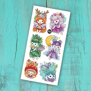 Tatouage temporaire Douces fées - Bébé LoupPico tatouages temporaires