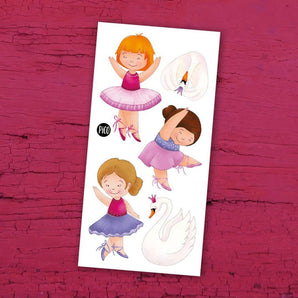 Tatouage temporaire Les ballerines coquines - Bébé LoupPico
