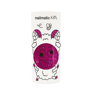 Vernis à base d'eau Sheepy (framboise pailleté) - Bébé LoupNailmatic